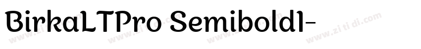 BirkaLTPro SemiboldI字体转换